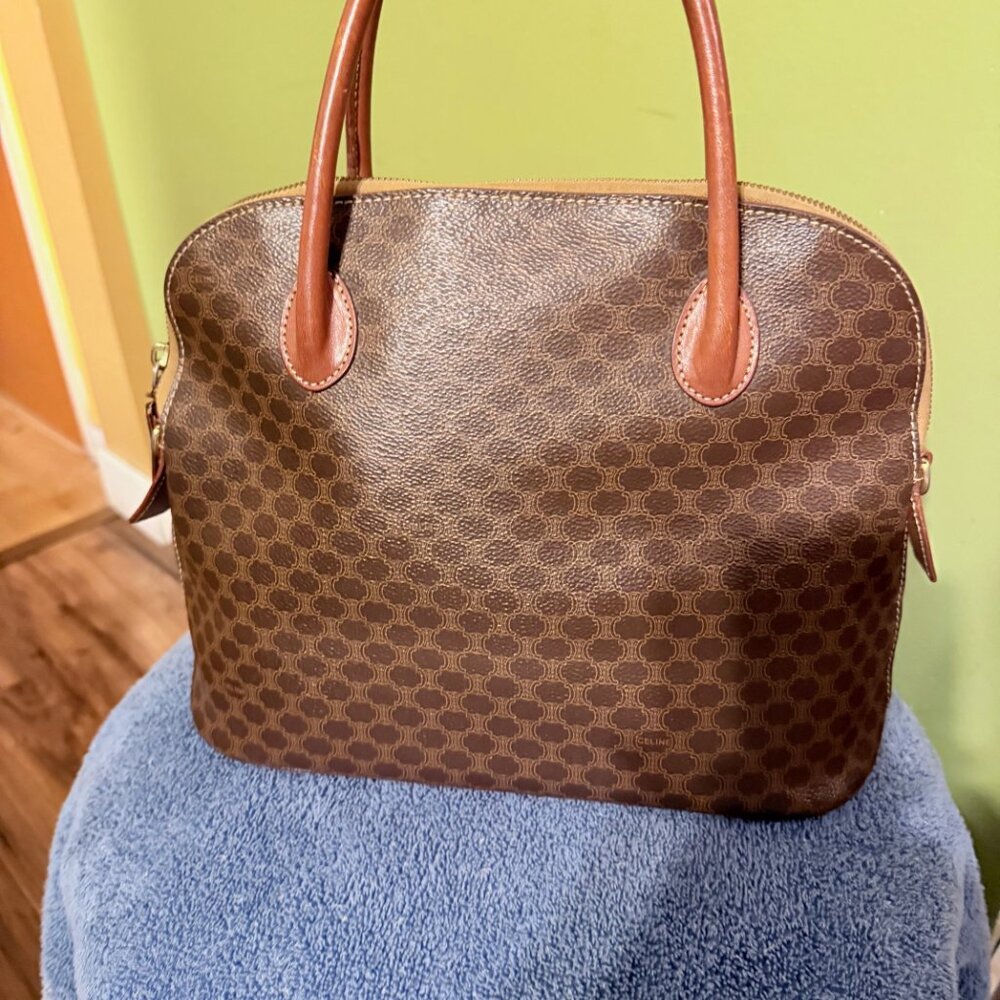 AUTHENTIC Celine Macadam Classic Handbag $250 - Picture 2 of 10
